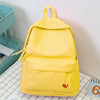 2019 New Korean High School Student Schoolbag Female Black Yellow Canvas Backpack for Girls Bolsas Mochilas Femininas Back Bag