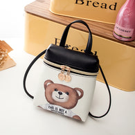 Miyahouse Women New Mobile Phone Bag Cartoon Messenger Mini Bear Backpacks Lady Cute Cartoon Character Printed Crossbody Bag