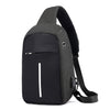 2019 new Single Shoulder Backpack Anti-theft Backpack Men's Burglar USB Charging Crossbody Bag Men&Female Stealth Zipper Bag