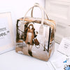 PU Leather Travel Bag Women Girl Cute Duffle Pouch Weekend Overnight Cartoon Shoulder Tote Portable Luggage Item