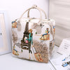 PU Leather Travel Bag Women Girl Cute Duffle Pouch Weekend Overnight Cartoon Shoulder Tote Portable Luggage Item