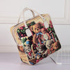 PU Leather Travel Bag Women Girl Cute Duffle Pouch Weekend Overnight Cartoon Shoulder Tote Portable Luggage Item