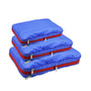 Double Layer Compression Packing Cubes Travel Luggage Organizer Waterproof Packing Cubes 7 Colors Large Medium and Small 3 Sets