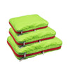 Double Layer Compression Packing Cubes Travel Luggage Organizer Waterproof Packing Cubes 7 Colors Large Medium and Small 3 Sets