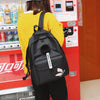 street trend backpack South Korean version of the rucksack backpack large - capacity backpack student bag leaves.