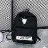 Women Canvas Backpack Women's Backpacks Doll Pendant Woman Shoulder Bag Harajuku Black Backpack Female Fashion Mochila Bagpack