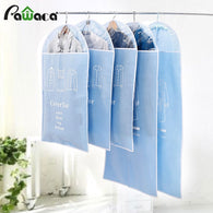 5Pcs/set Hanging Garment Bag Moth-proof Clothing Covers Dust proof Cover Storage Bag Clothes Suit Coat Dress Jacket Protector