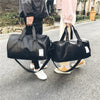 Women Men Unisex Travel Bag Handbag Beach Shoulder Bag Crossbody Bag PU Large Capacity Fashion Couples Duffel Package HOT SALE