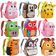 2019 New 3D Animal Children Backpacks Brand Design Girl Boys Backpack Toddler Kids Neoprene School Bags Kindergarten Cartoon Bag